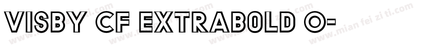 Visby CF ExtraBold O字体转换